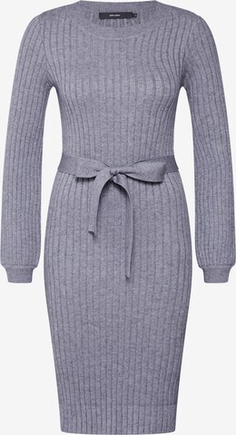 VERO MODA Knitted dress in Grey: front