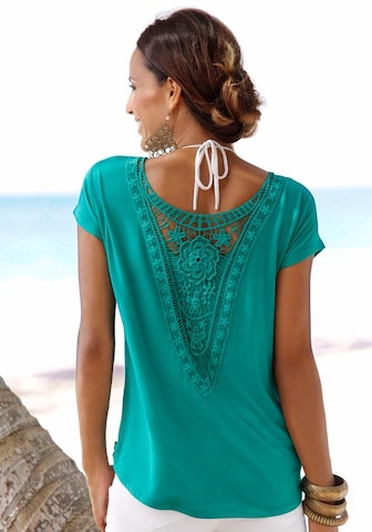 LASCANA Strandshirt in Blau