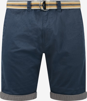 !Solid Regular Chino 'Lagos' in Blauw: voorkant