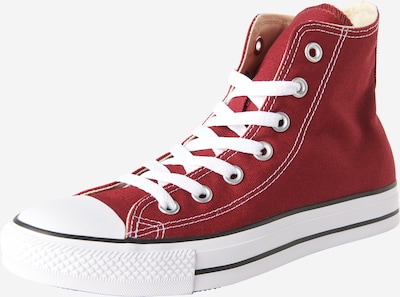 CONVERSE Augstie brīvā laika apavi 'CHUCK TAYLOR ALL STAR CLASSIC HI', krāsa - tumši sarkans / balts, Preces skats