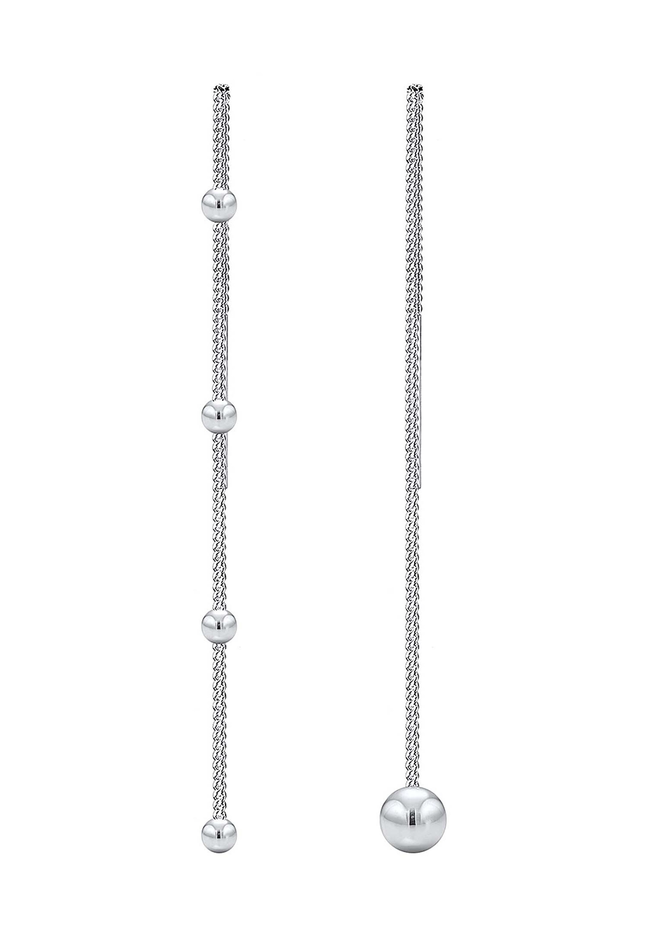 ELLI Oorbellen 'Geo Kugel' in Zilver