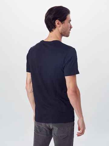 JACK & JONES Regular fit Póló 'JORSOLEX TEE SS CREW NECK BLK' - kék