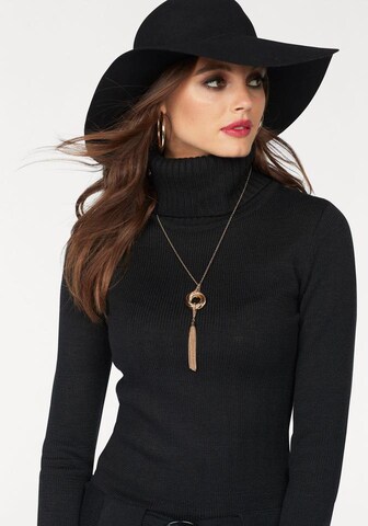 MELROSE Knitted dress in Black