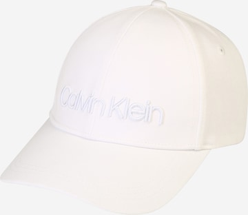 Calvin Klein غطاء بلون أبيض: الأمام