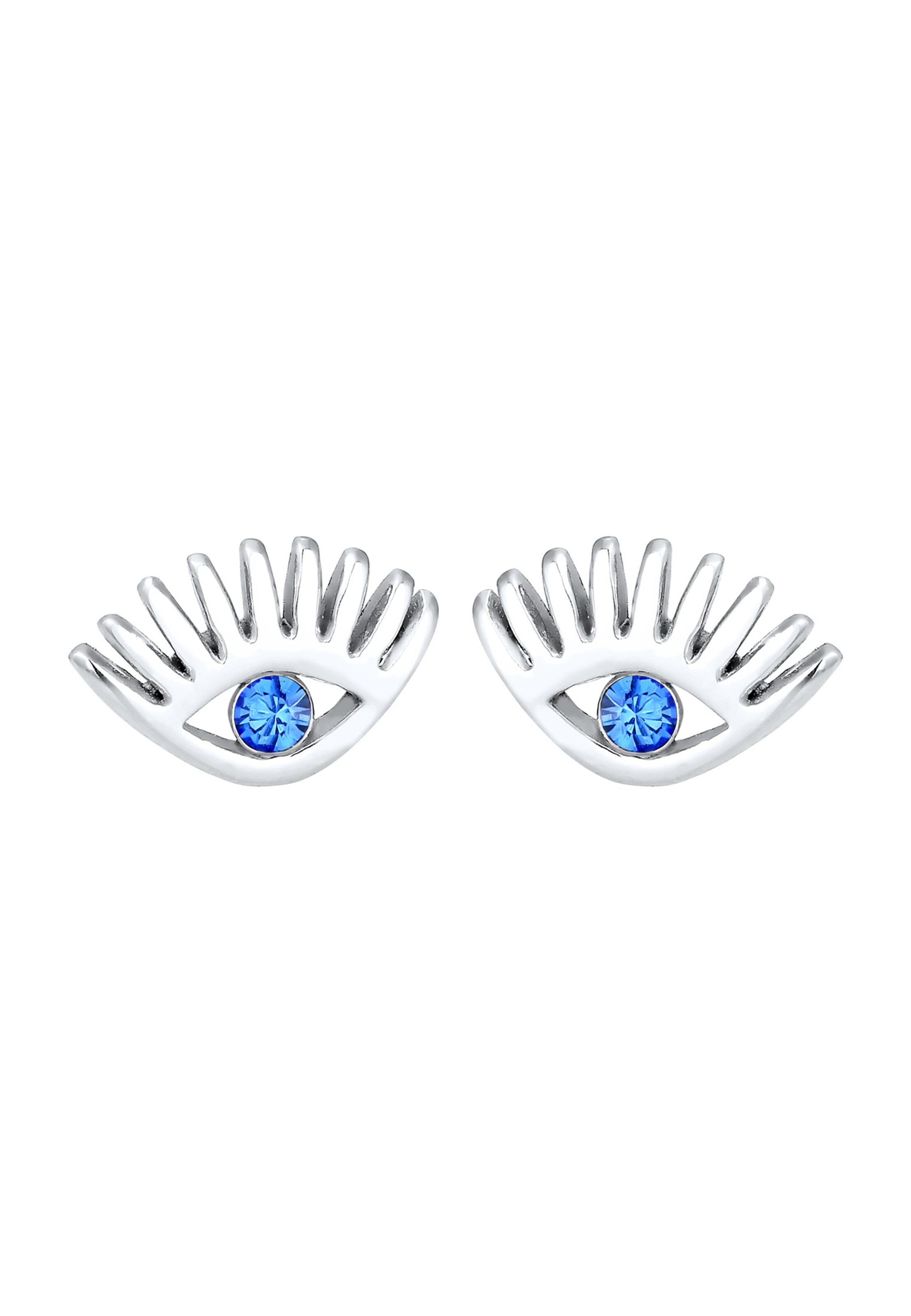 ELLI Ohrringe 'Evil Eye' in Silber: Vorderseite