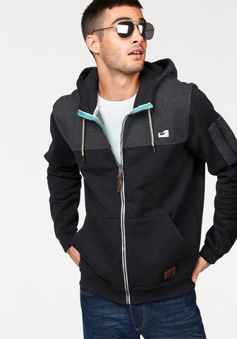 OCEAN SPORTSWEAR Sweatjacke in Schwarz: Vorderseite