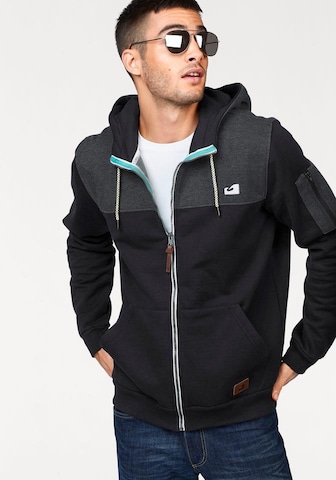 OCEAN SPORTSWEAR Sweatjacke in Schwarz: predná strana