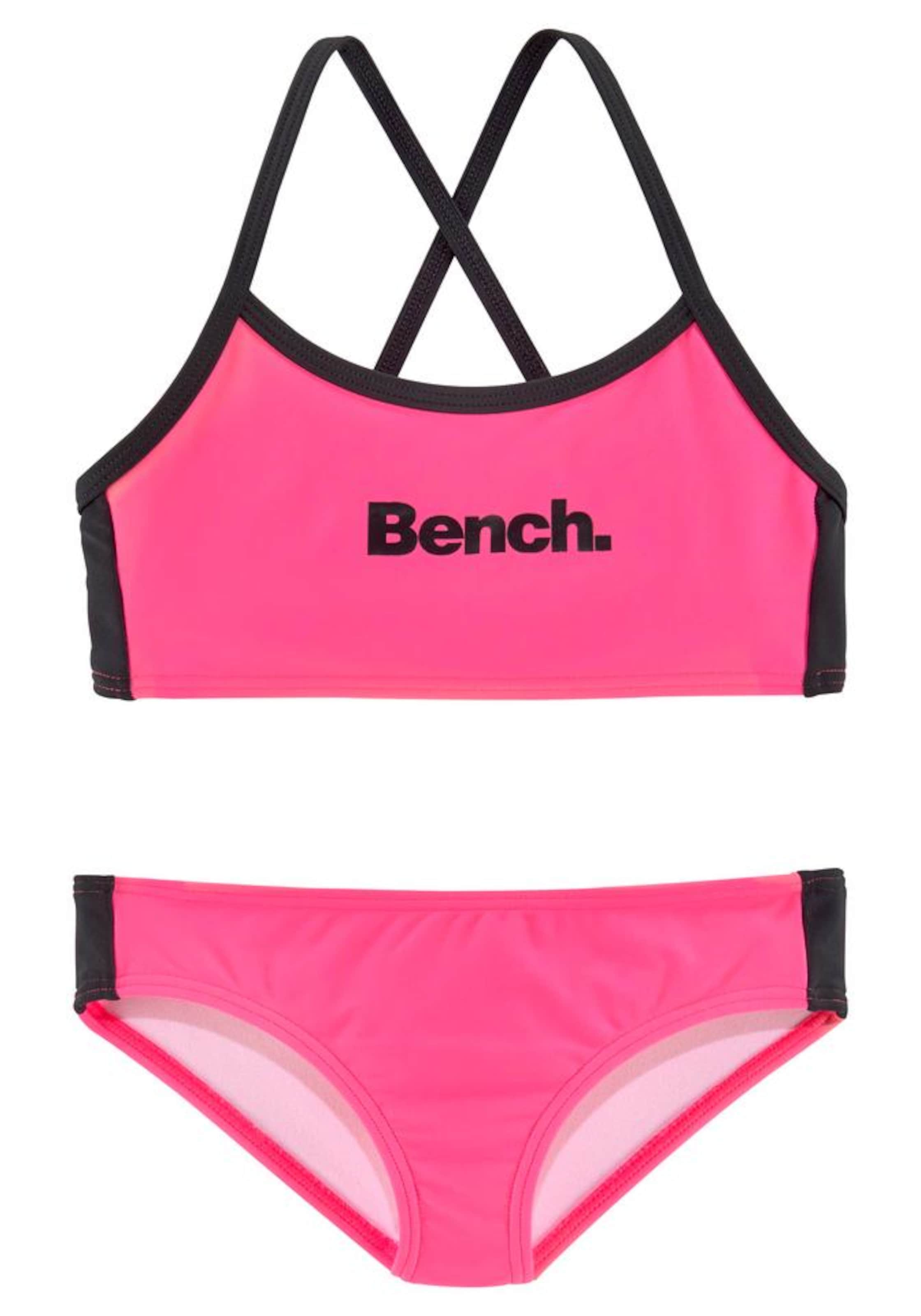 BENCH Bustier Bikini i pink: forside