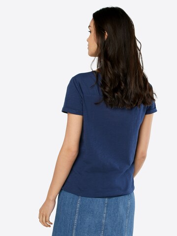 QS Shirt in Blauw: terug
