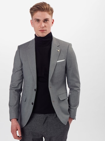 Coupe slim Veste de costume BURTON MENSWEAR LONDON en gris : devant