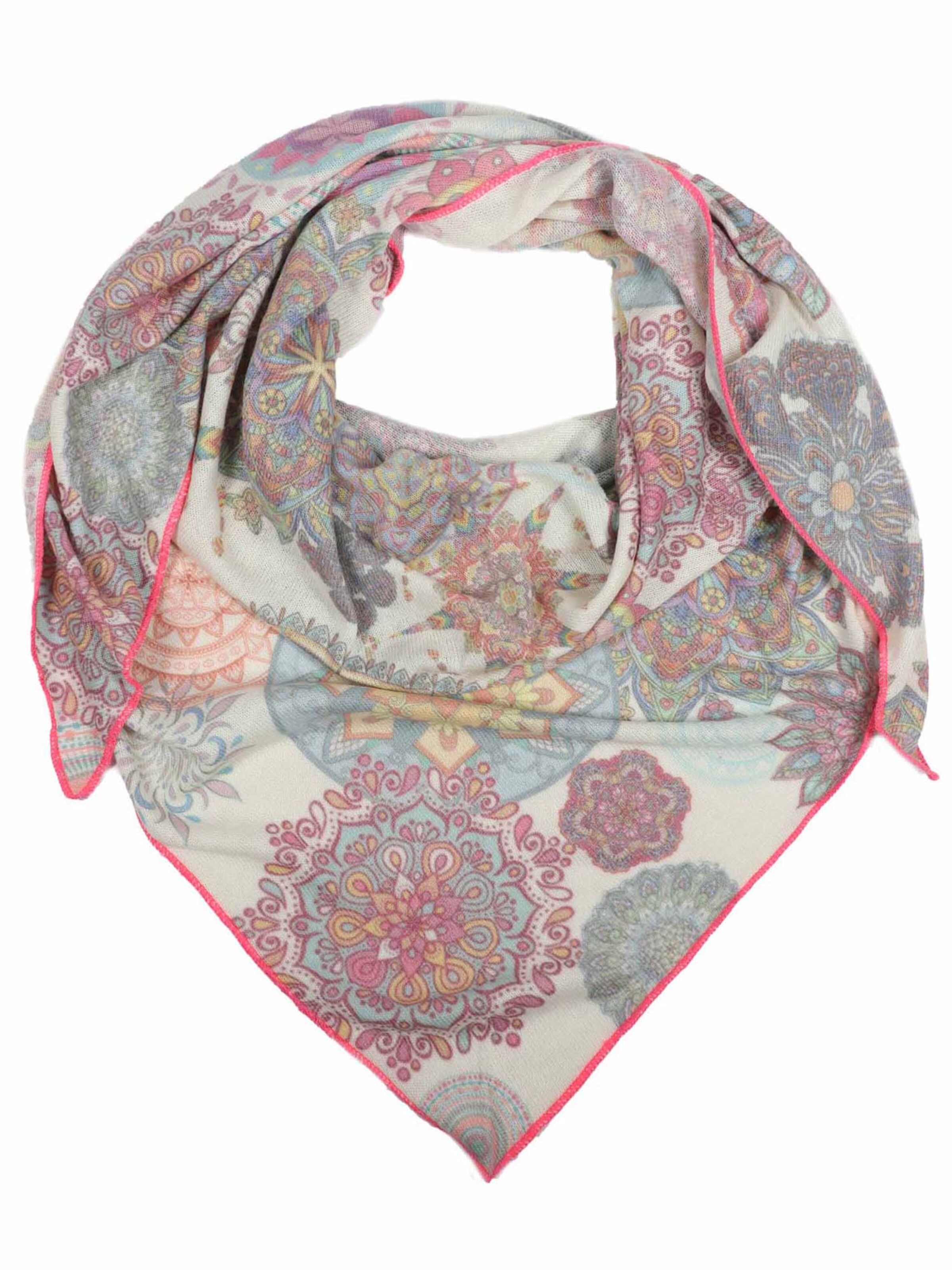 Zwillingsherz - Doek 'Dreieckstuch Mandala ' in de kleur Gemengde kleuren