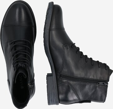 Bianco Lace-Up Ankle Boots 'Derby' in Black