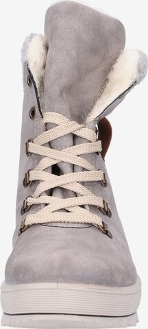 Rieker Lace-Up Ankle Boots in Grey