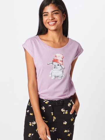 Iriedaily - Camiseta 'It Hasi' en lila: frente