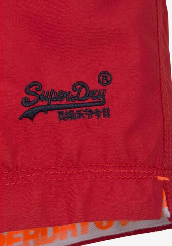 Shorts de bain 'Water' Superdry en rouge