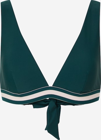 Hunkemöller - regular Top de bikini 'Pinewood' en verde: frente