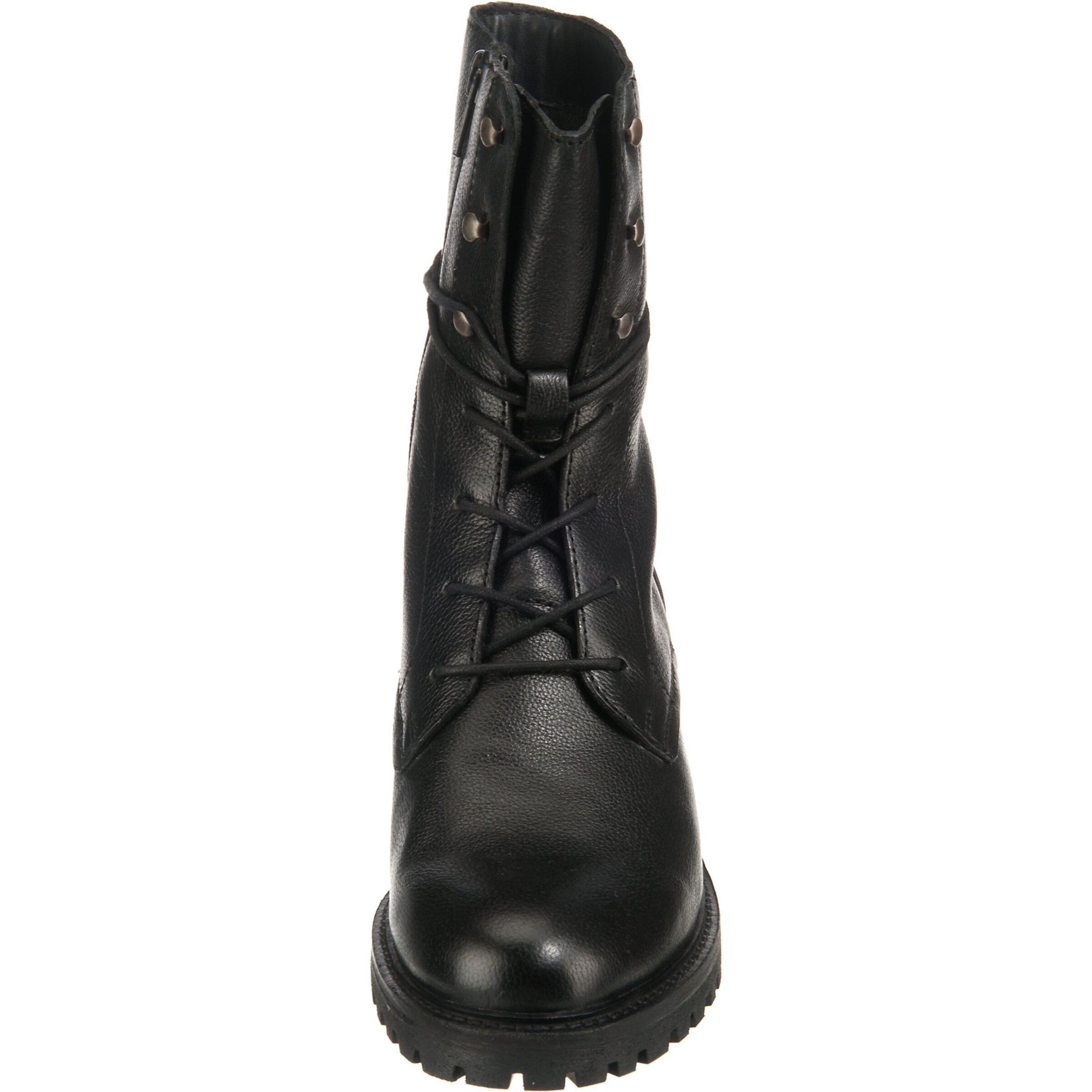 GEOX Schnürstiefelette in Schwarz