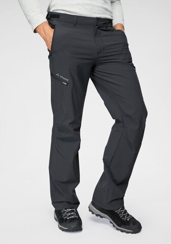 VAUDE Regular Workout Pants 'FARLEY' in Black: front