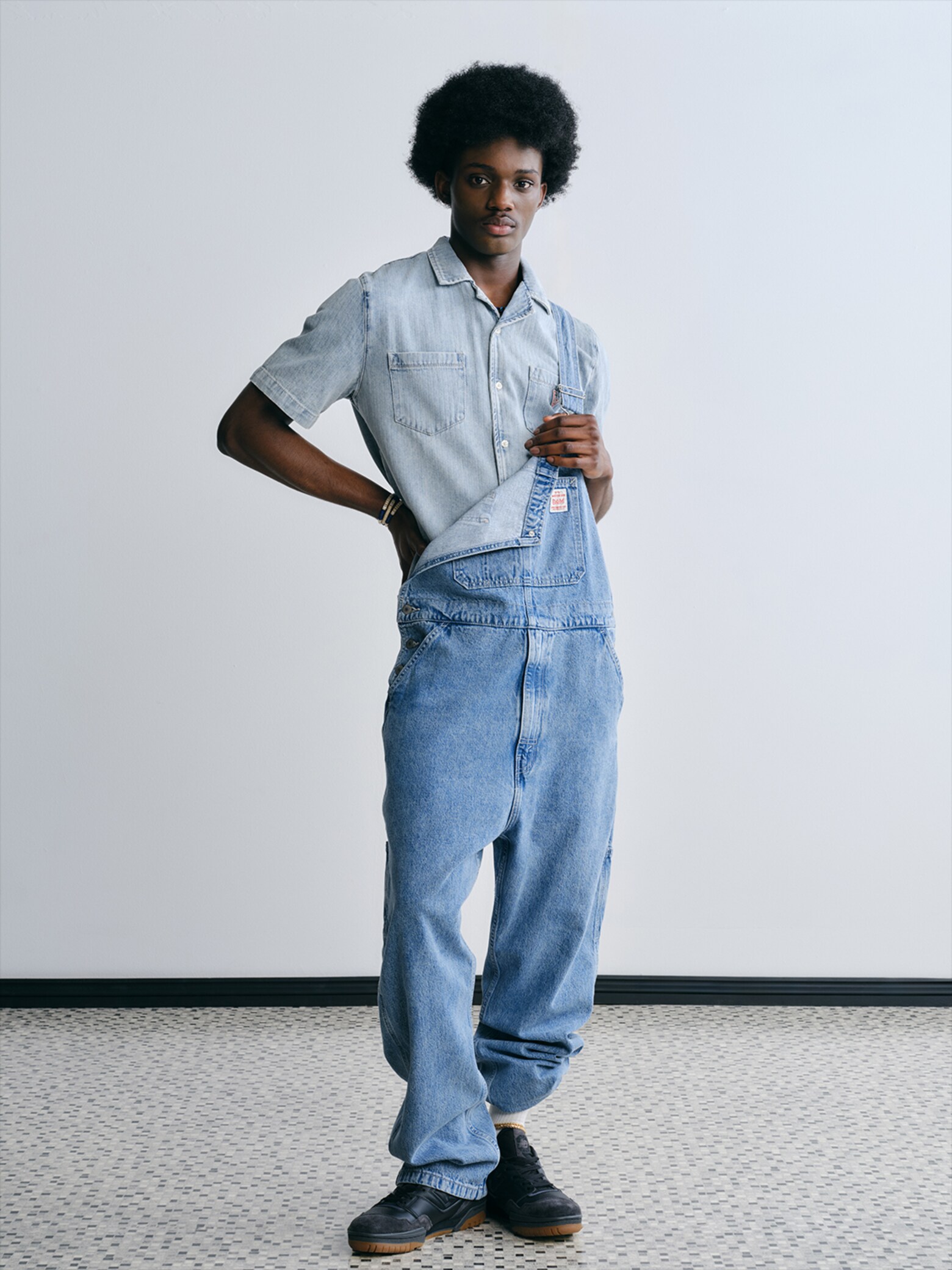 McDaniel - All Denim Overall Look