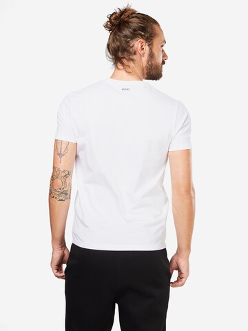 HUGO - Camiseta en blanco: atrás