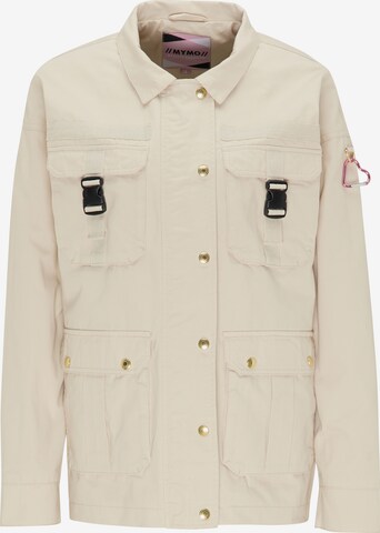 MYMO Between-Season Jacket in Beige: front