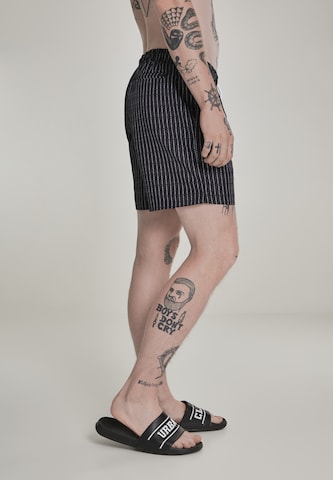 Mister Tee Swimming shorts 'Fuck You' in Black: front