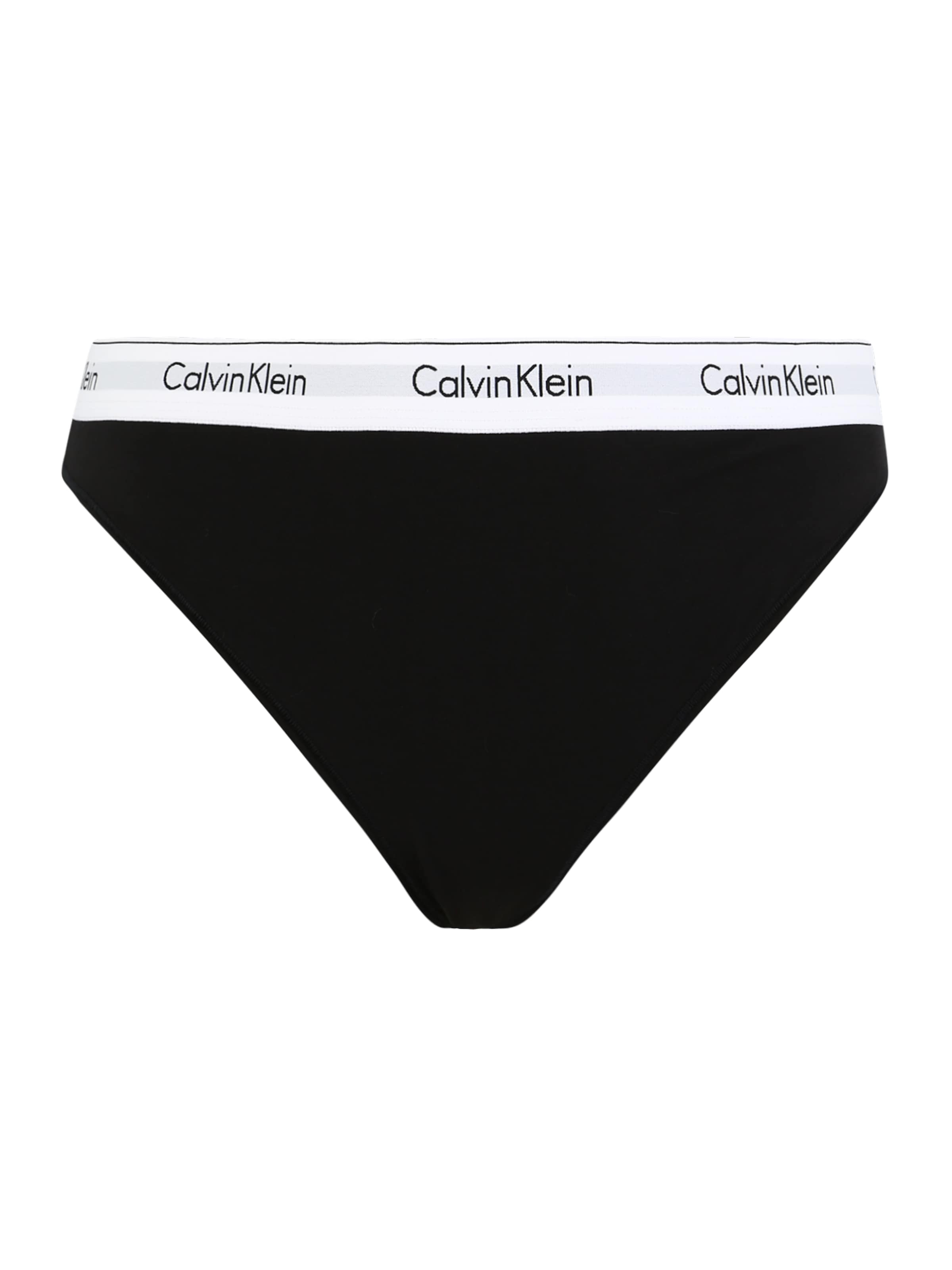 Calvin Klein Underwear Plus String in Zwart: voorkant
