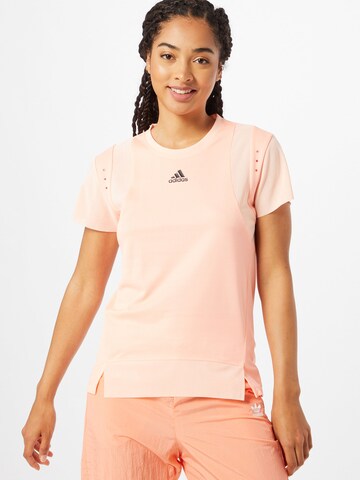 T-shirt fonctionnel ADIDAS SPORTSWEAR en rose : devant