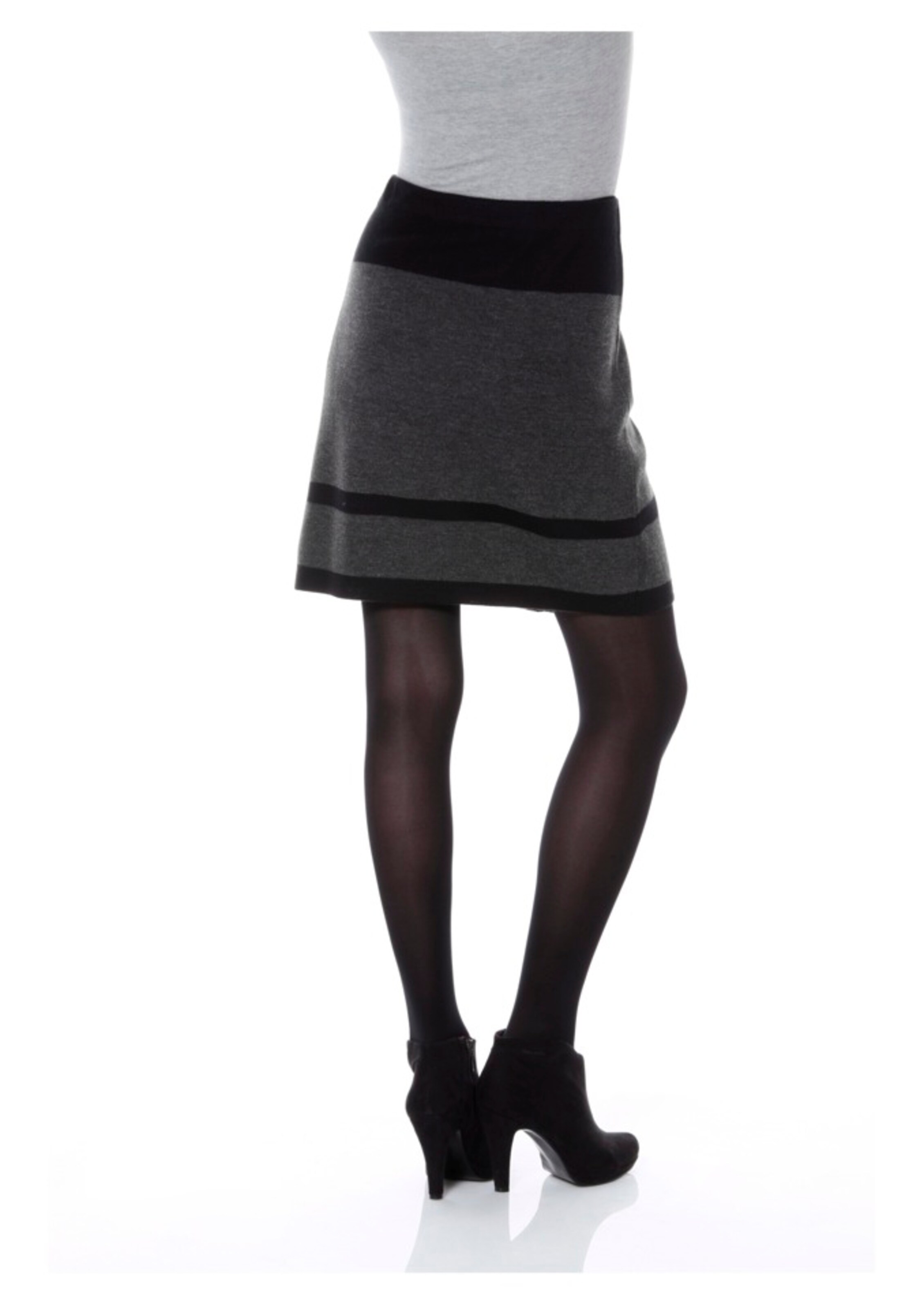 Aniston CASUAL Strickrock in Grau