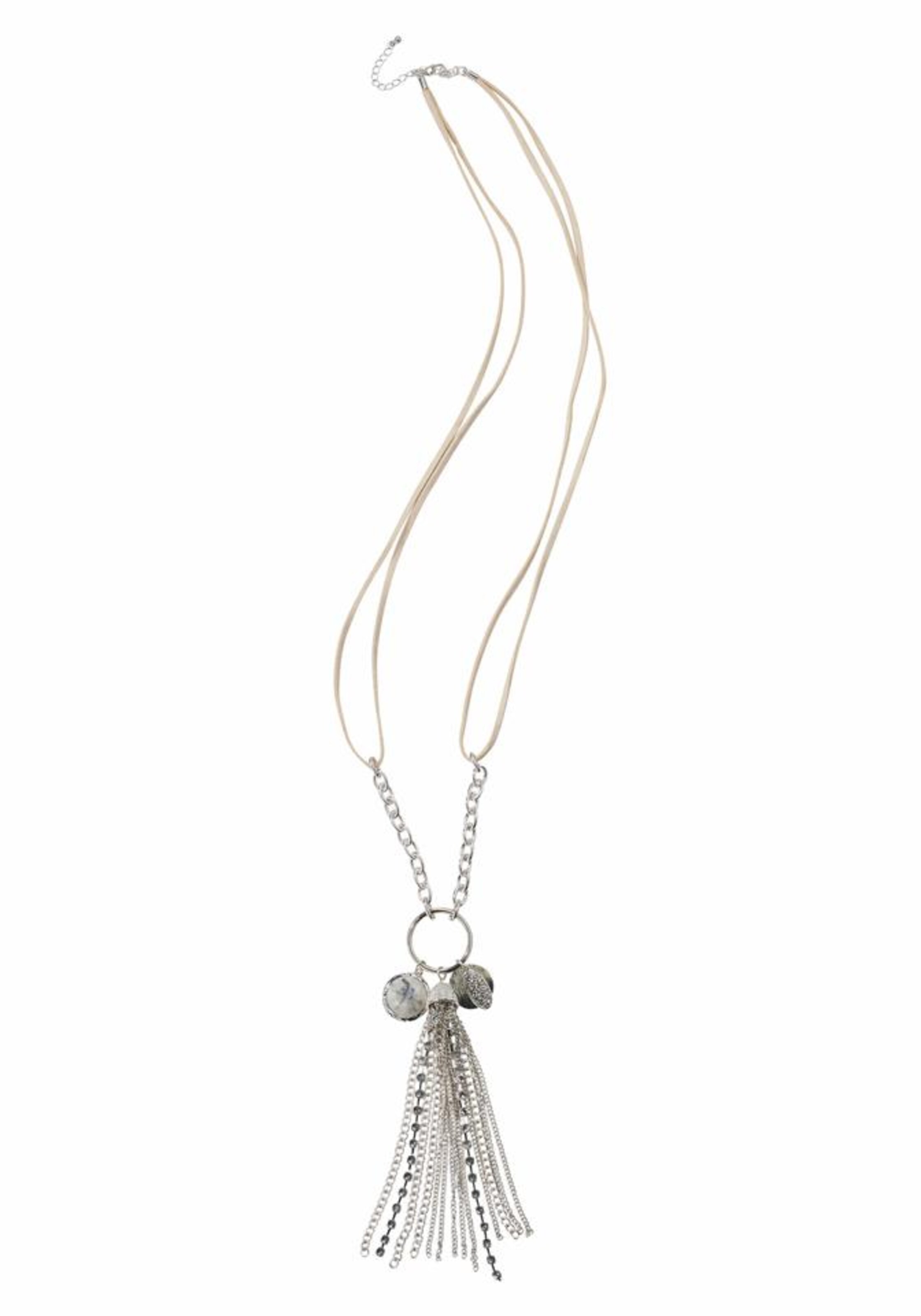 J. Jayz Kette »mit dekorativem Anhänger« in Silber: Vorderseite