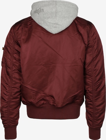 ALPHA INDUSTRIES Between-Season Jacket 'MA-1 D-Tec' in Red