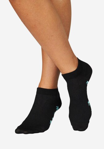 ARIZONA Дамски чорапи тип терлици в черно: отпред