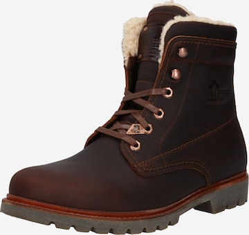 Bottines à lacets PANAMA JACK en marron : devant