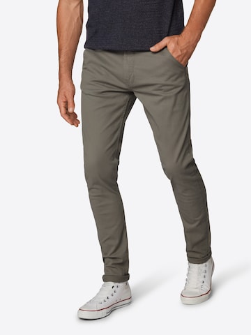 Coupe slim Pantalon chino BLEND en gris : devant