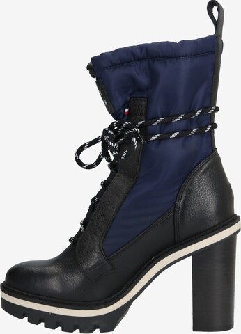 Bottines à lacets TOMMY HILFIGER en noir : sur le côté