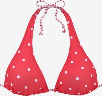 s.Oliver Triangle Bikini Top 'Audrey' in Red: front