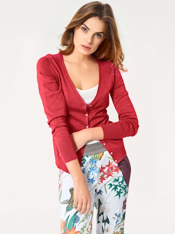 Cardigan heine en rose : devant