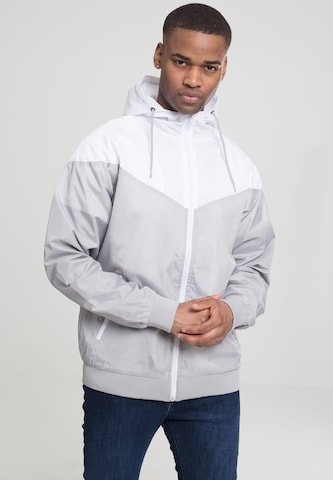 Urban Classics Between-Season Jacket 'Arrow' in Grey: front