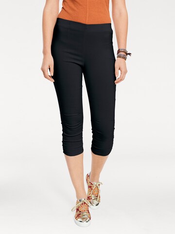 Skinny Pantalon heine en noir : devant