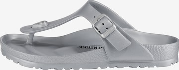 BIRKENSTOCK Žabky 'Gizeh' – stříbrná