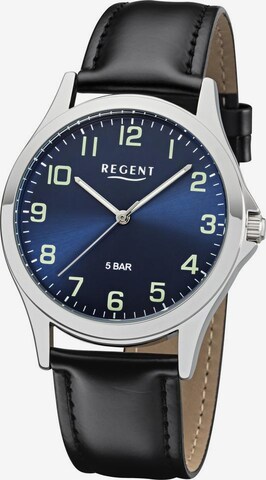 REGENT Analog Watch '11110755' in Black: front