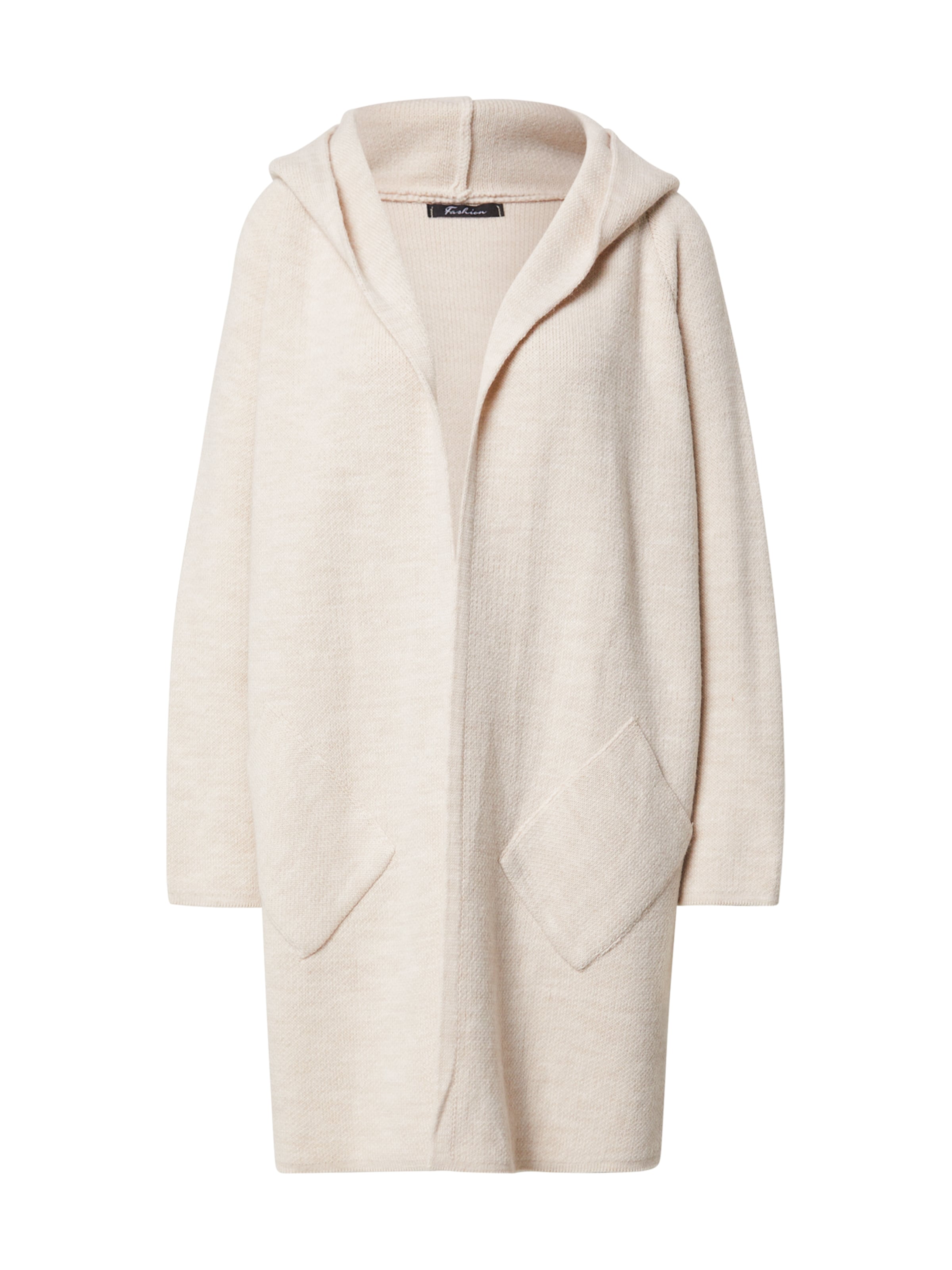 Zwillingsherz Gebreid vest 'Annabell' in Beige: voorkant