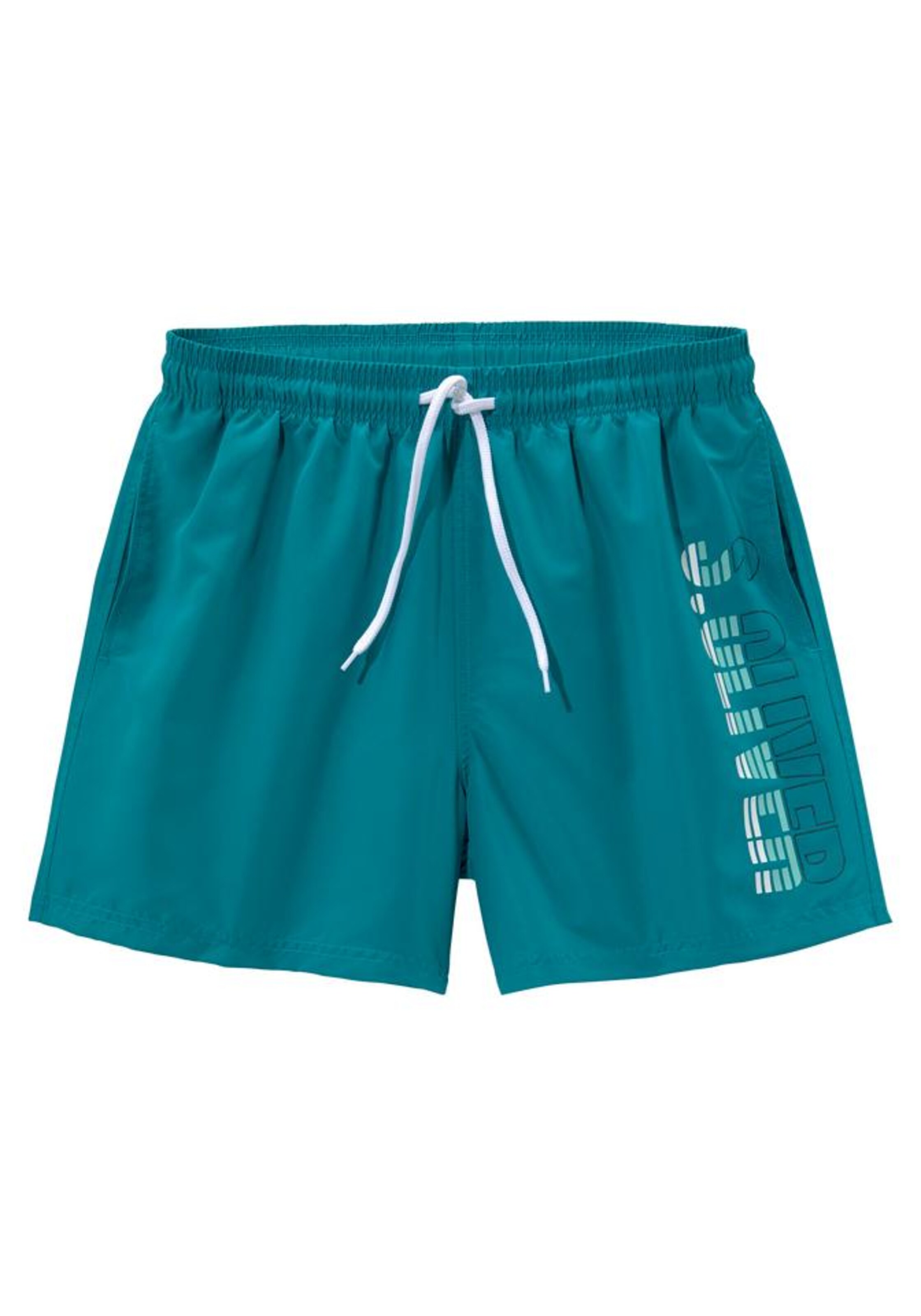 s.Oliver Board Shorts in Green: front