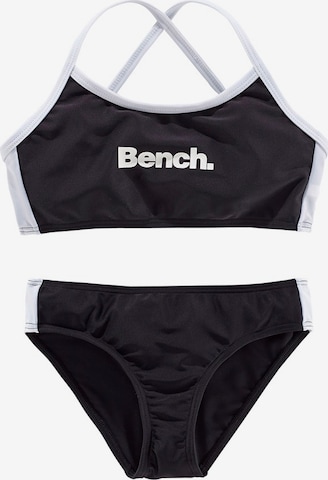 BENCH - Bustier Bikini en negro: frente