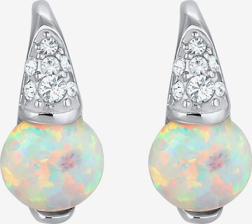 ELLI PREMIUM Ohrringe Opal Schmuckstein in Silber: predná strana