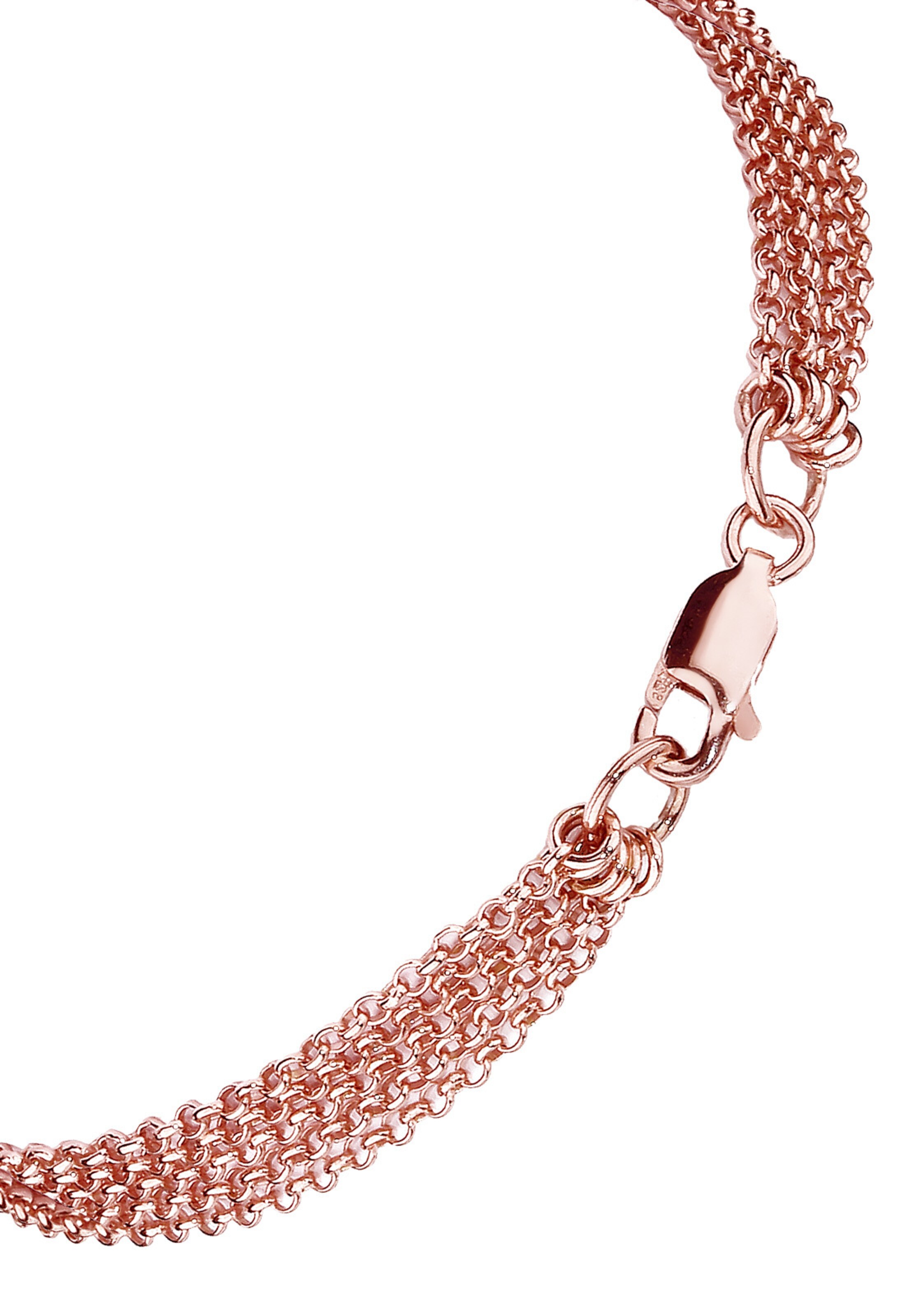 ELLI Armband, Basic Ketten, 5-lagig in Gold