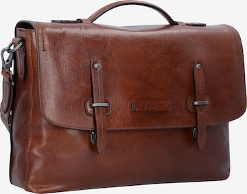 The Bridge 'Kallio' Messenger Aktentasche Leder 40 cm Laptopfach in Braun