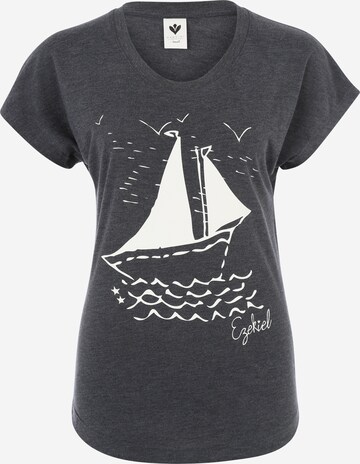 T-shirt Ezekiel en gris : devant