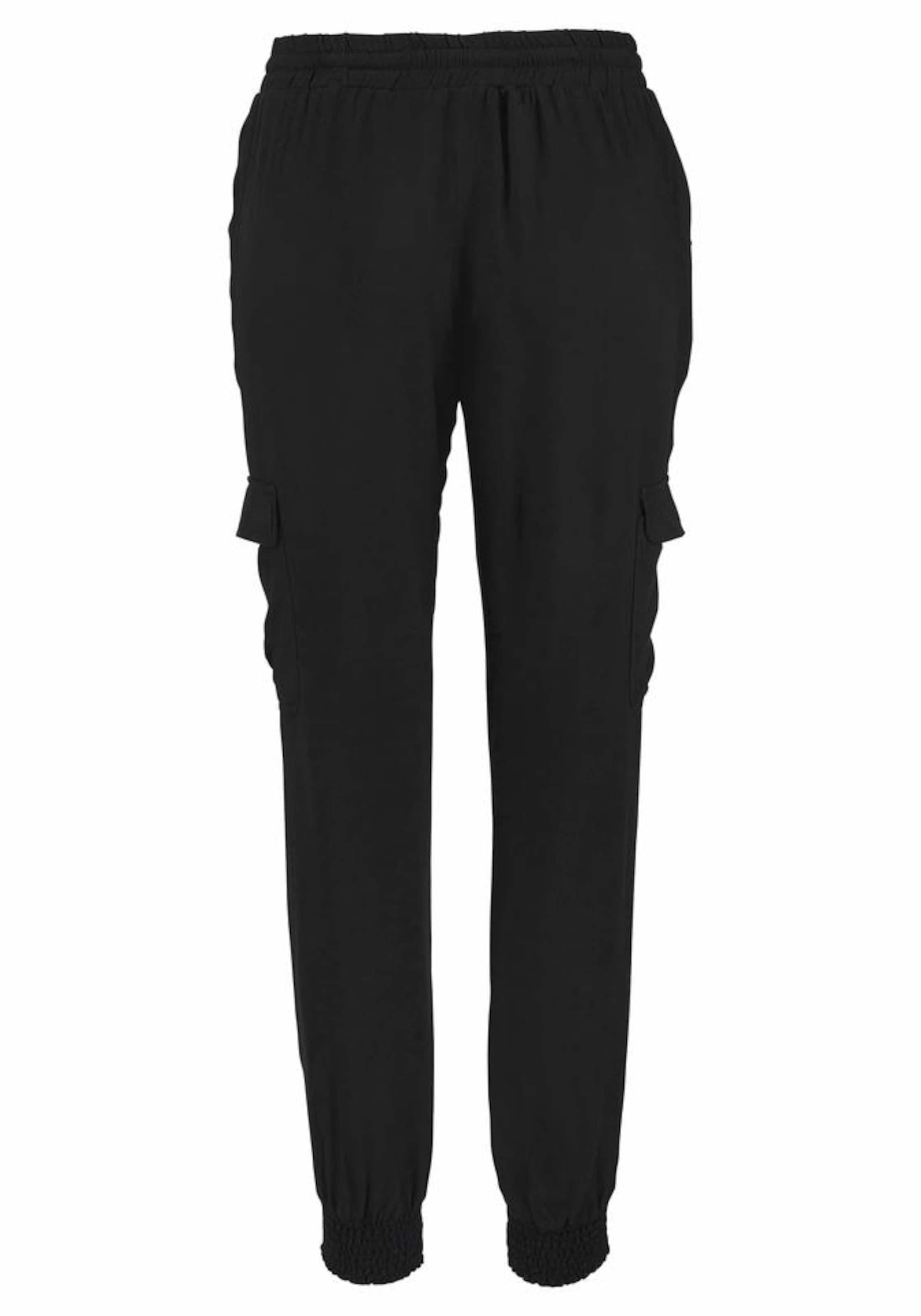LASCANA Tapered Trousers in Black