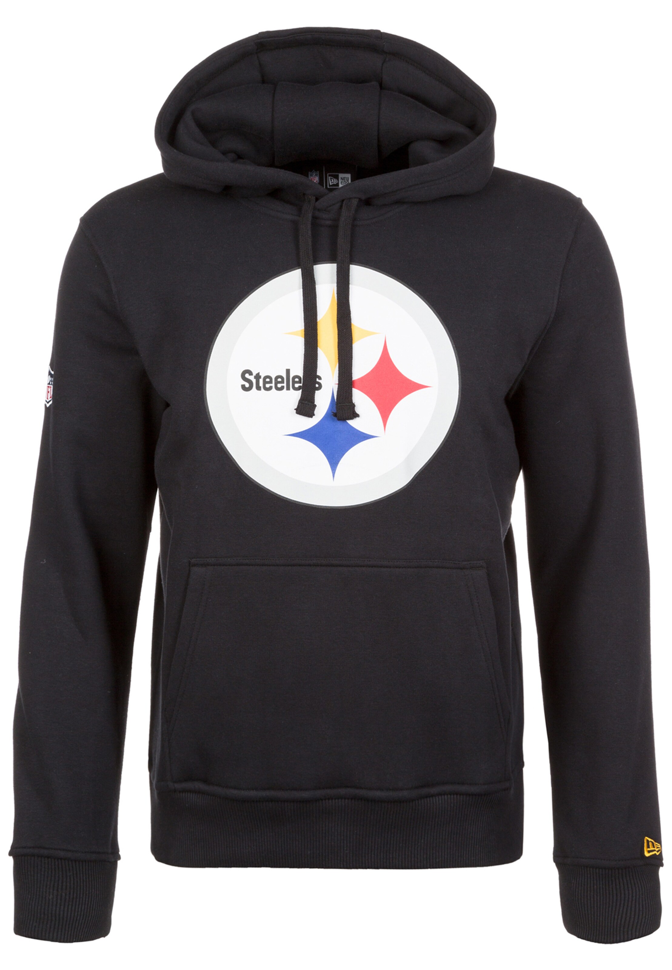 NEW ERA Sweatshirt 'NFL Pittsburgh Steelers' in Black: front